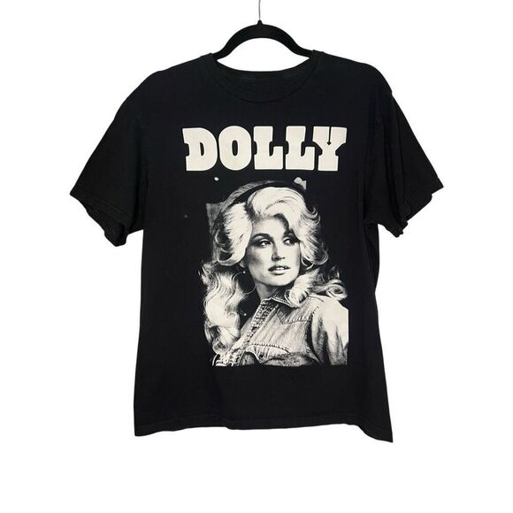 Dolly Parton Men’s Medium Portrait Graphic T-Shirt Black - Picture 2 of 6